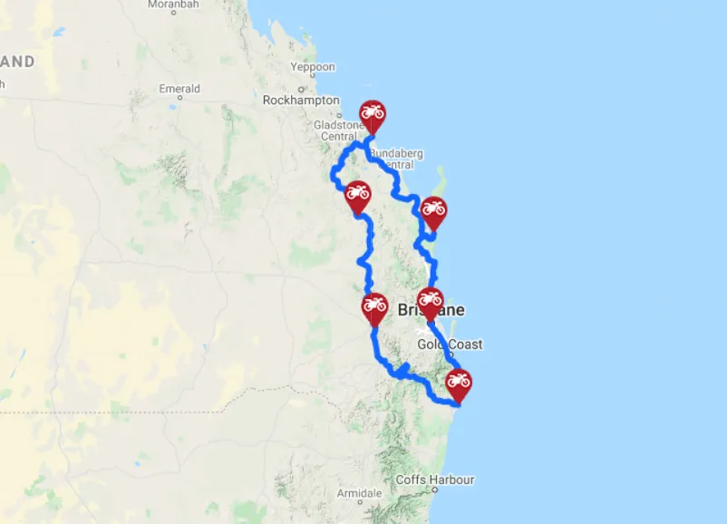Tag 7: Ballina – Brisbane, 190 km